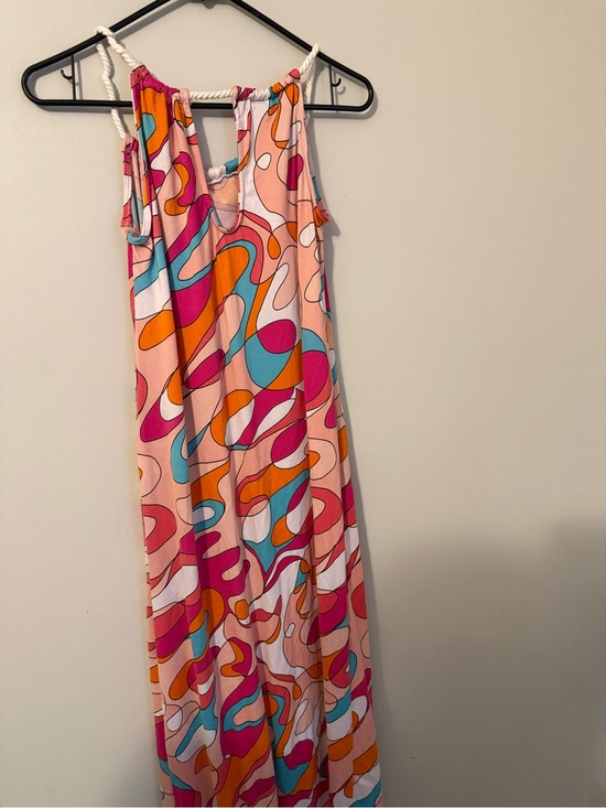 Dresses & Skirts - Women’s Pink Multi-Color Summer Maxi Dress